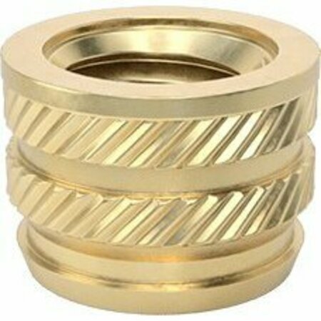 BSC PREFERRED Tapered Heat-Set Inserts for Plastic 5/16-18 Thread Size 0.335 Installed Length Brass, 25PK 93365A270